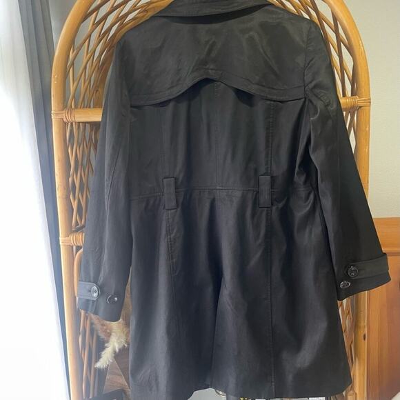 Black Trench Coat by INC International Concepts Woman’s XL #westerngoth - Picture 5 of 15